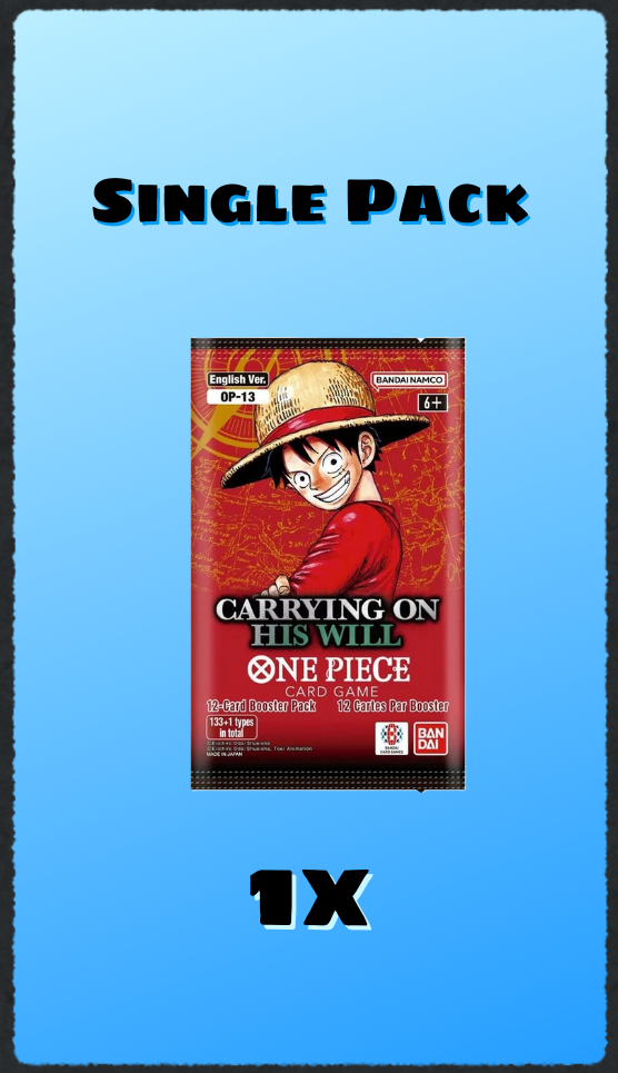 One Piece Carrying On His Will Booster Box - Carrying On His Will (OP13) English