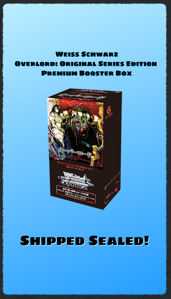 Weiss Schwarz Overlord: Original Series Edition Premium Booster Box