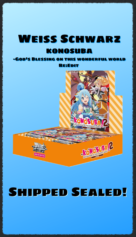 Weiss Schwarz KONOSUBA -God's Blessing on this wonderful world Re:Edit Booster Box