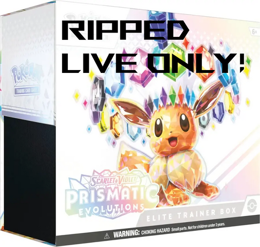 Prismatic Evolutions Elite Trainer Box Open Live Only!!